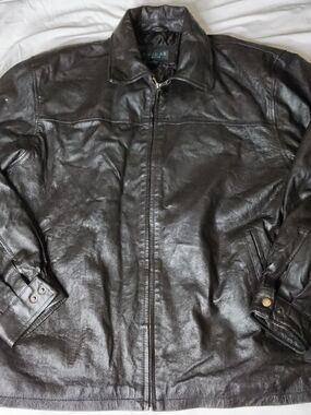 Cougar Men’s Brown Leather Bomber Jacket